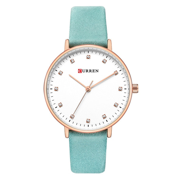 YSYH Fashion Leather Ladies Watches Analog Quartz Female Clock Luxury Women Rhinestone Watches Valentine Gifts
