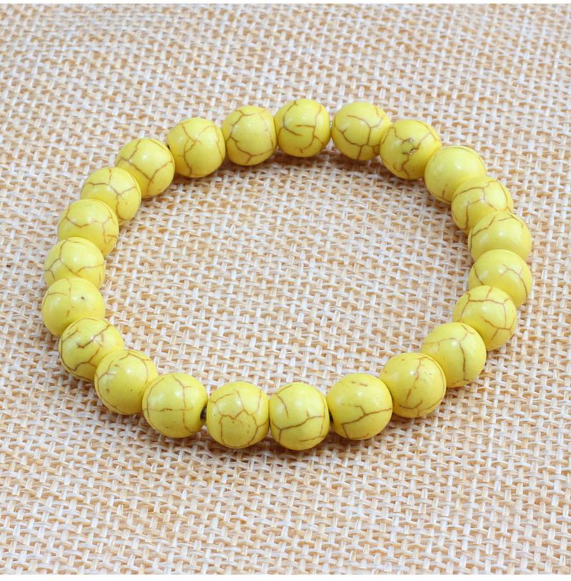 Turquoises Stone Charms Strand Beads Yoga Bracelets-Bracelet-Rossny
