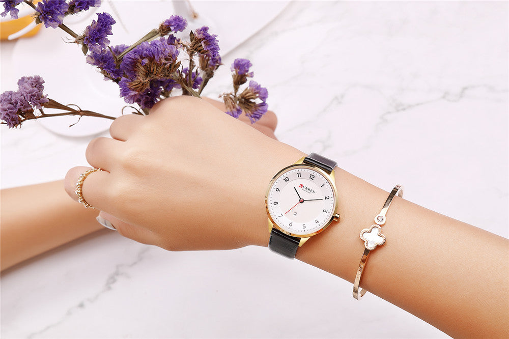 YSYH Charm Leather Watches Women Classic Digital Analog Quartz Wristwtatch Ladies Dress Watch With Date 9035 Relogio Feminino