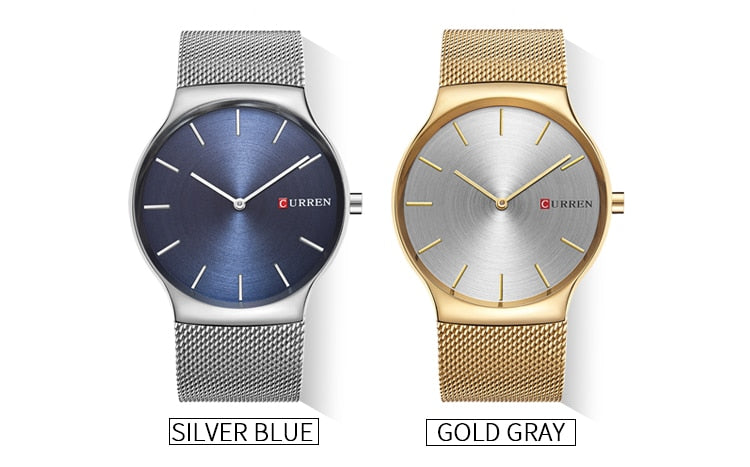 YSYH Fashion Business Men Watches Ultra-thin Male Clock Analog Quartz Sports Steel Waterproof Wristwatch