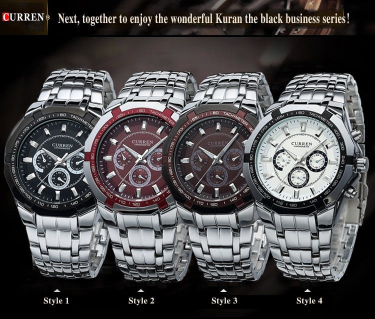Luxury Watch YSYH Casual Military Quartz Sports Wristwatch Full Steel Waterproof Men's Clock