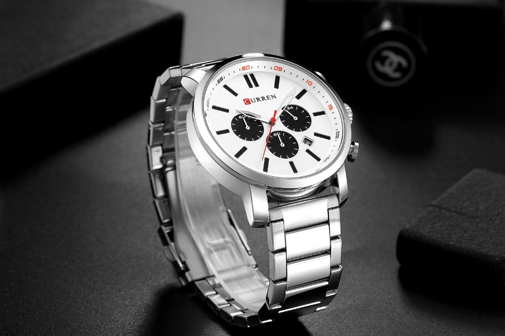 Luxury Brand Military Sport  YSYH Stainless Steel Wristwatch For Man Chronograph Watch Date Male Clock