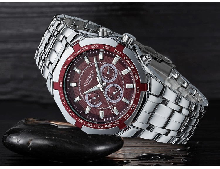 Luxury Watch YSYH Casual Military Quartz Sports Wristwatch Full Steel Waterproof Men's Clock