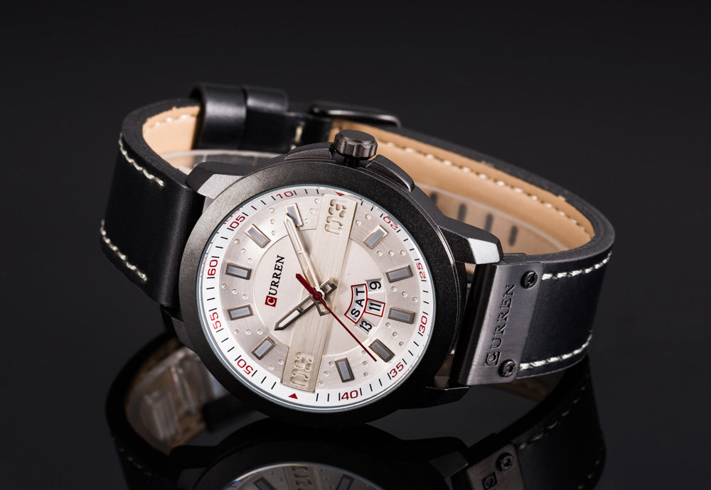 YSYH Men Watches Display Date Week Quartz Wristwatch  Male Clock