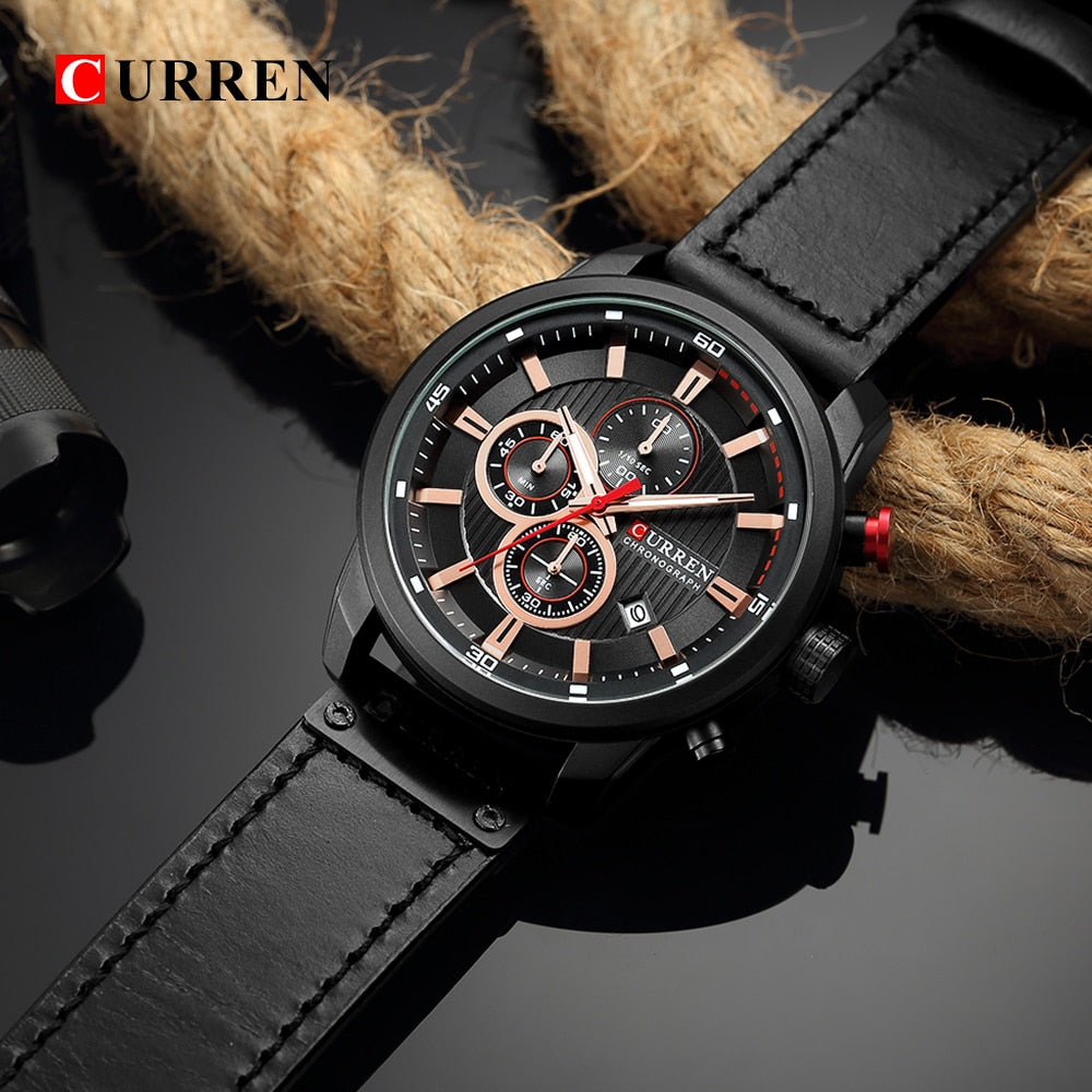 YSYH Quartz Men Watches  Luxury Male Clock Chronograph Sport Mens Wrist Watch