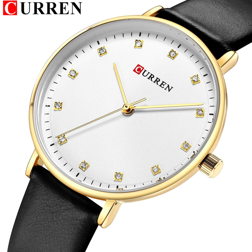 YSYH Fashion Leather Ladies Watches Analog Quartz Female Clock Luxury Women Rhinestone Watches Valentine Gifts