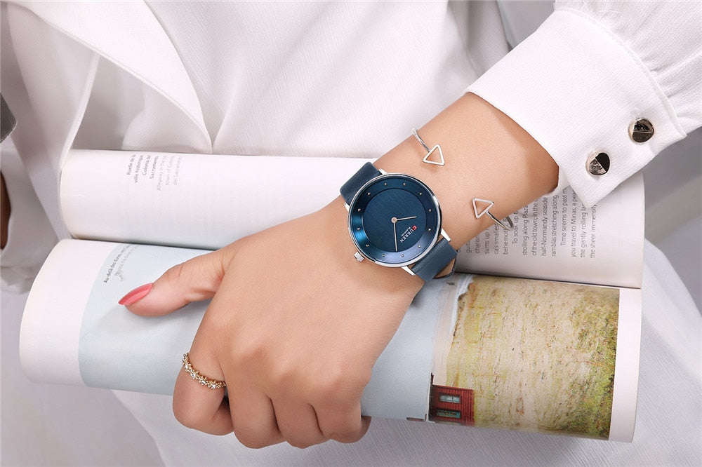 YSYH Beautiful Women's Quartz Watches Slim Fashion Leather Ladies Wrist Watch Reloj Mujer Female Clock Gifts For Women