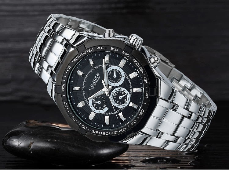 Luxury Watch YSYH Casual Military Quartz Sports Wristwatch Full Steel Waterproof Men's Clock
