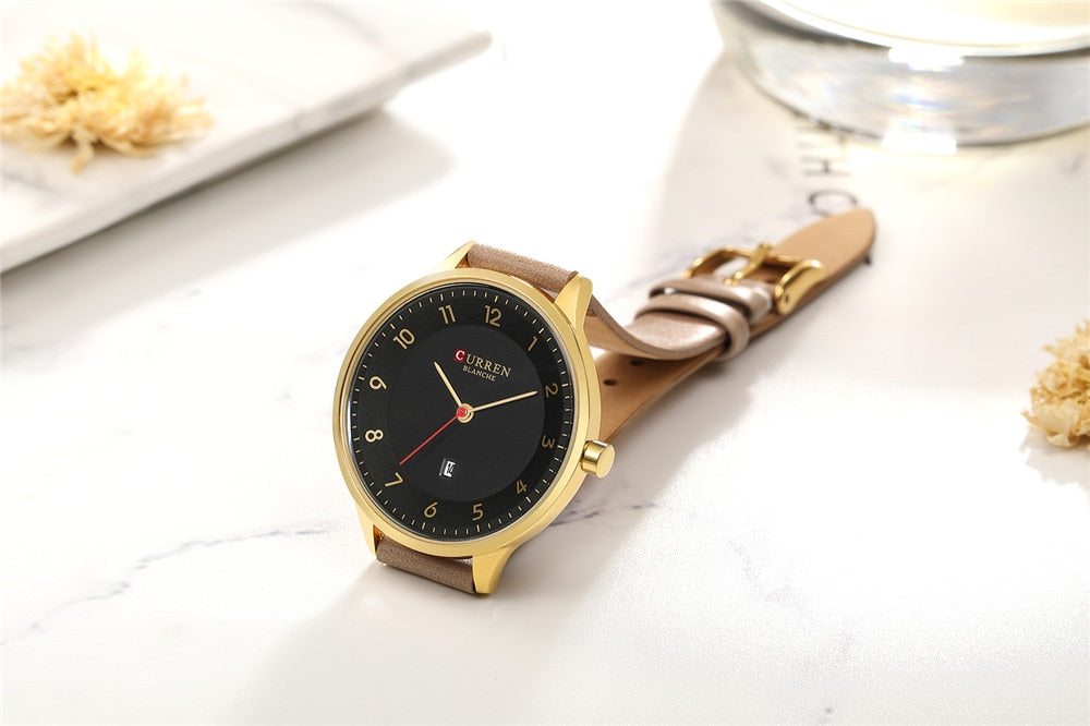 YSYH Charm Leather Watches Women Classic Digital Analog Quartz Wristwtatch Ladies Dress Watch With Date 9035 Relogio Feminino