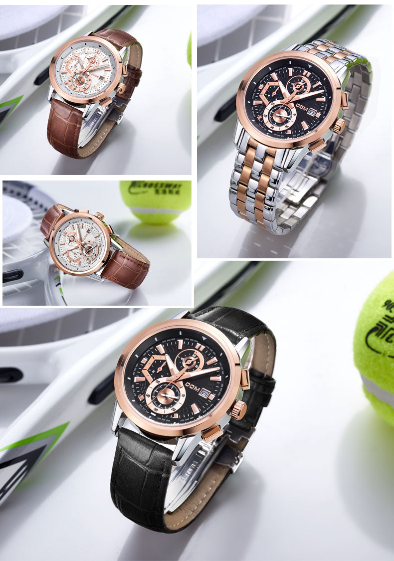 YSYH High quality Movement Men's Sports Waterproof Watch Stopwatch countdown Calendar Multi-function Casual Quartz Wristwatch