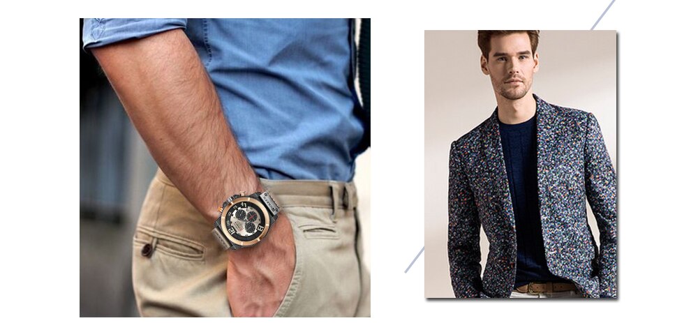 YSYH Brand Luxury  Casual Leather Strap Men's Watch Military Quartz Chronograph Hot Sale Male Clock Men Wrist Watches