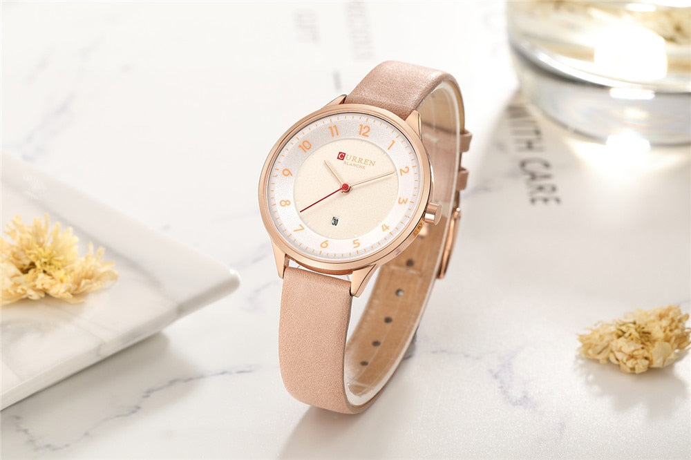 YSYH Charm Leather Watches Women Classic Digital Analog Quartz Wristwtatch Ladies Dress Watch With Date 9035 Relogio Feminino