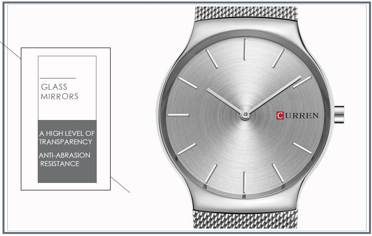 YSYH Fashion Business Men Watches Ultra-thin Male Clock Analog Quartz Sports Steel Waterproof Wristwatch