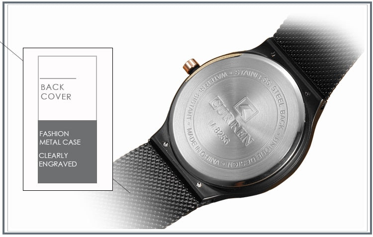 YSYH Fashion Business Men Watches Ultra-thin Male Clock Analog Quartz Sports Steel Waterproof Wristwatch