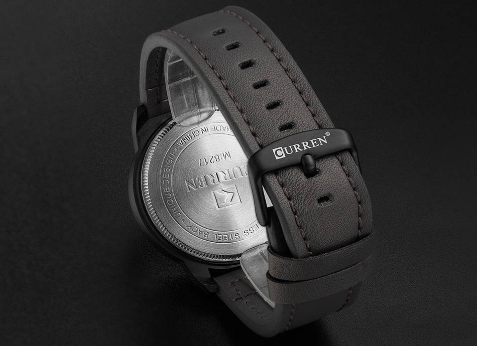 YSYH Quartz Watch Men  Luxury Leather  Casual Sport Clock Men Wristwatches