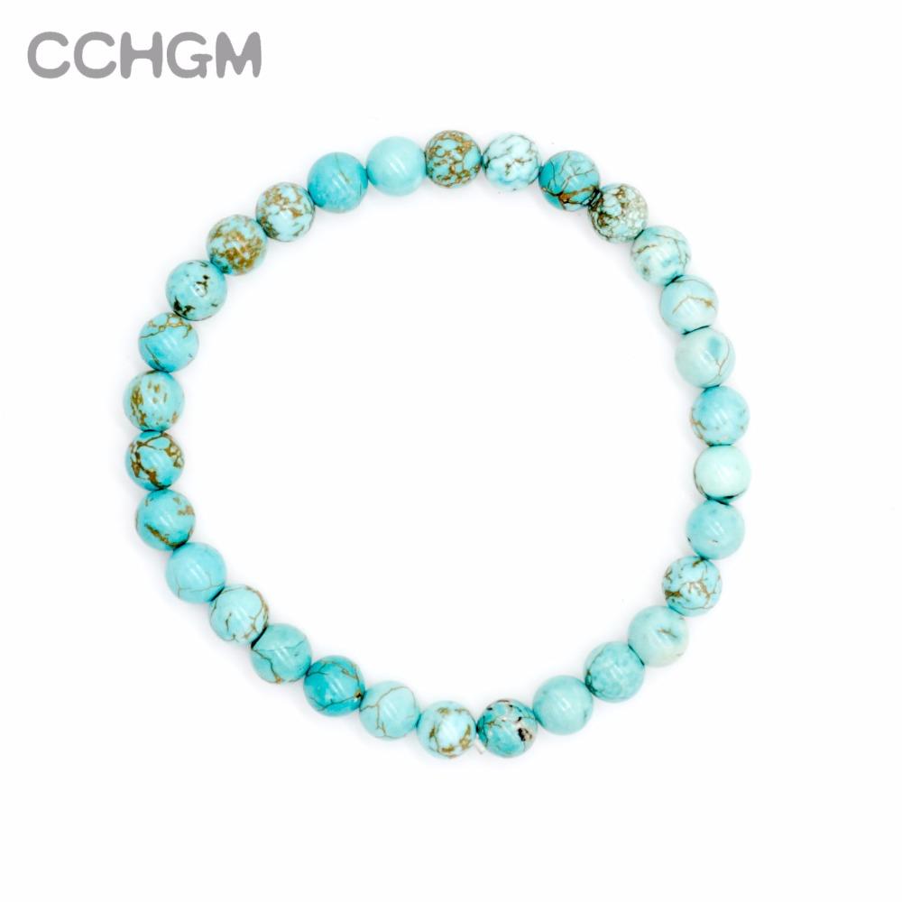 Natural Turquoises stone beads bracelets-Bracelet-Rossny
