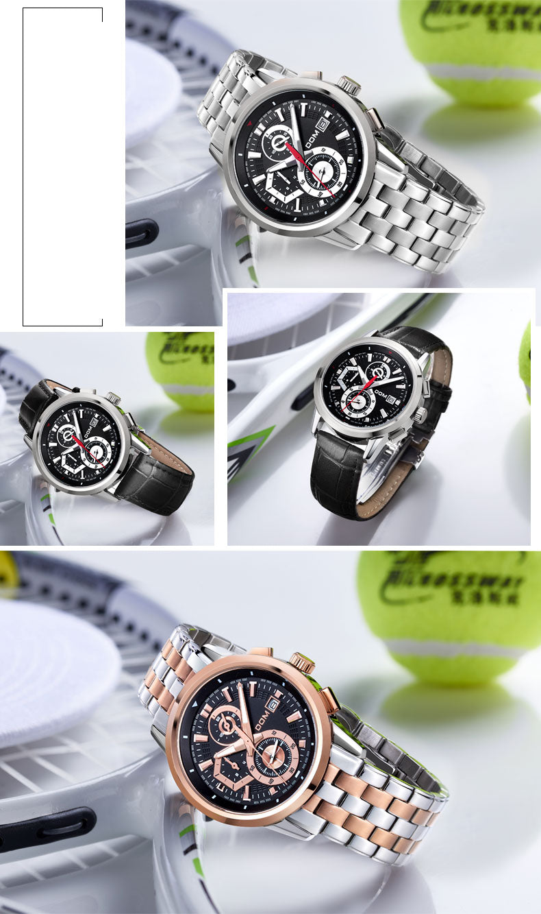 YSYH High quality Movement Men's Sports Waterproof Watch Stopwatch countdown Calendar Multi-function Casual Quartz Wristwatch