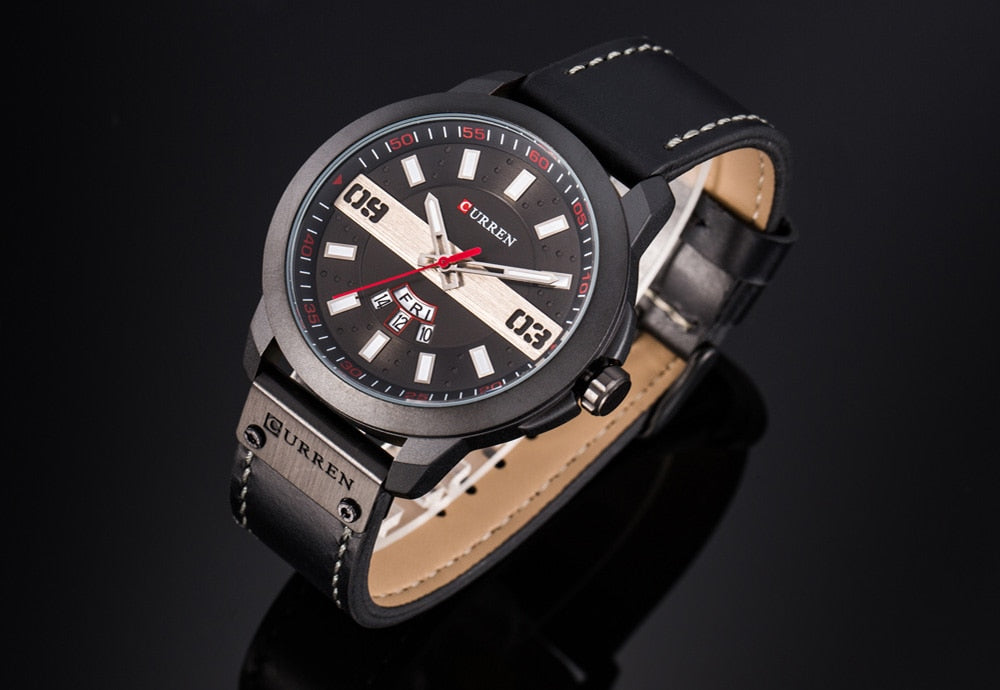 YSYH Men Watches Display Date Week Quartz Wristwatch  Male Clock