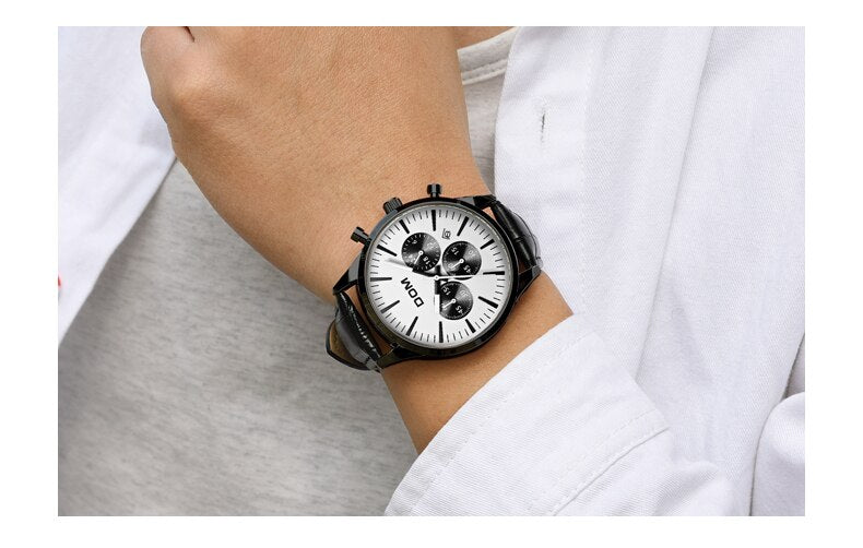 YSYH Luxury Men's Black Watch Casual Watches Man Waterproof Sports Quartz Wrist Watch Male Fashion Clock Relojes Hombre