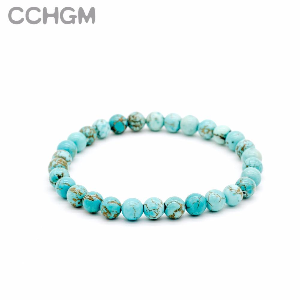 Natural Turquoises stone beads bracelets-Bracelet-Rossny