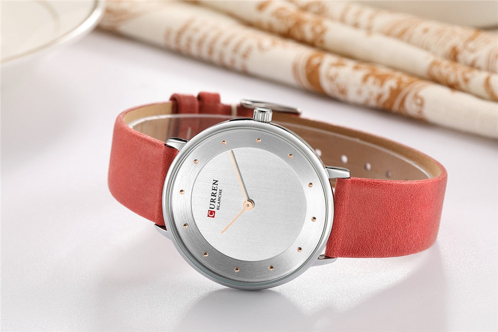 YSYH Beautiful Women's Quartz Watches Slim Fashion Leather Ladies Wrist Watch Reloj Mujer Female Clock Gifts For Women