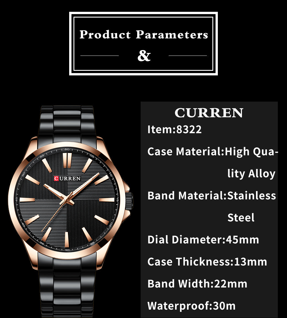 Men Watches  Luxury Brand Stainless Steel  Mens Watch YSYH Wristwatch Man Clock Waterproof 30 M Relojes