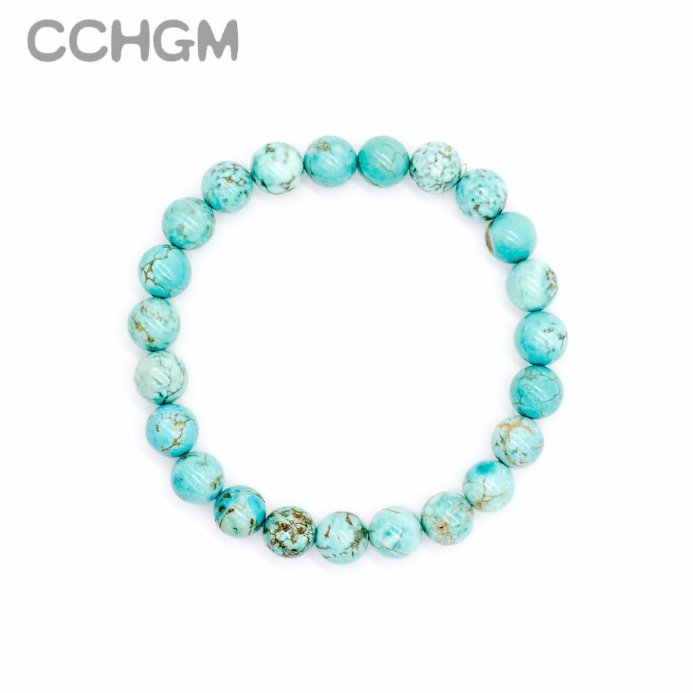Natural Turquoises stone beads bracelets-Bracelet-Rossny