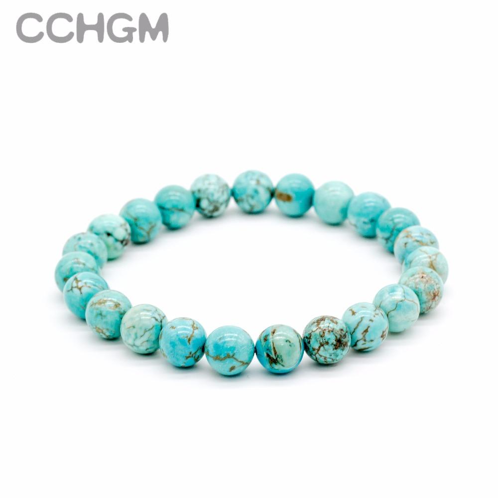 Natural Turquoises stone beads bracelets-Bracelet-Rossny