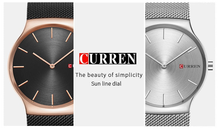 YSYH Fashion Business Men Watches Ultra-thin Male Clock Analog Quartz Sports Steel Waterproof Wristwatch
