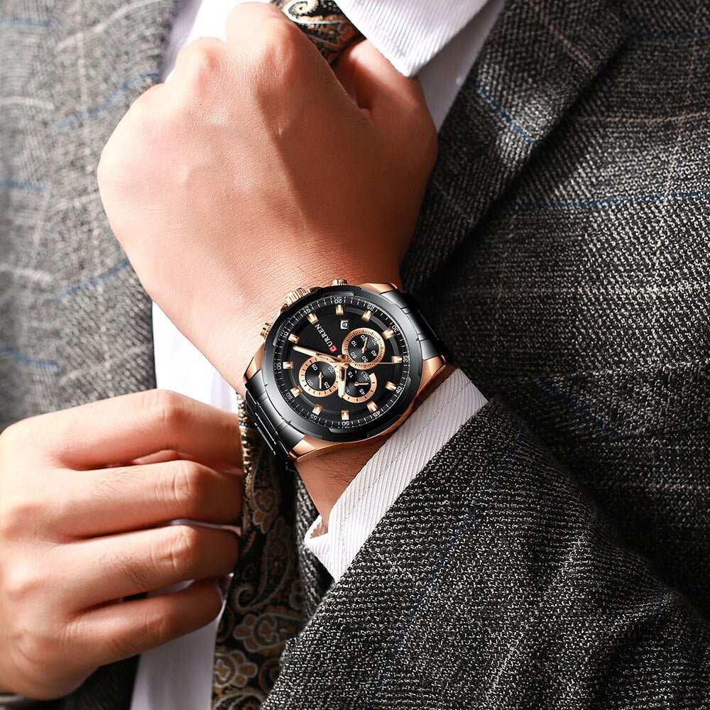YSYH  Luxury Military Steel Sports Wristwatch For Man Men's Waterproof Male Clock