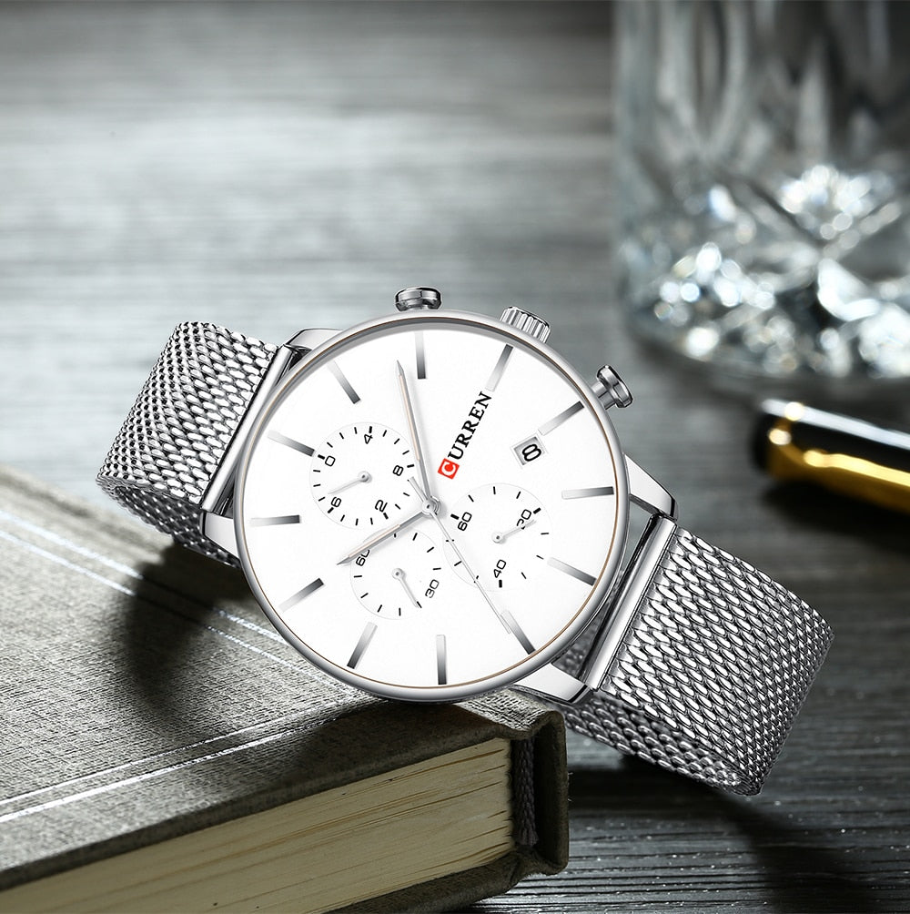 Mens Watches YSYH  Quartz Wristwatch for Men Classic Chronograph Clock Casual Sport  Watch Waterproof  Homem