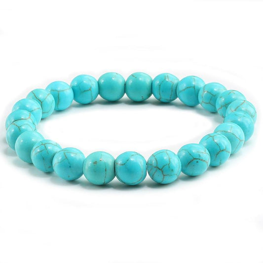 Turquoises Stone Charms Strand Beads Yoga Bracelets-Bracelet-Rossny