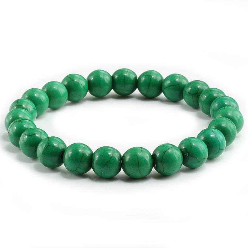 Turquoises Stone Charms Strand Beads Yoga Bracelets-Bracelet-Rossny
