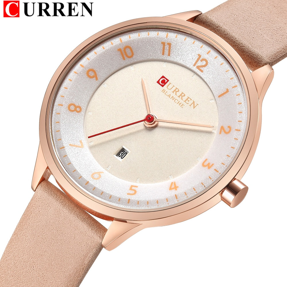 YSYH Date Quartz Women's Watch Ultra Thin Leather Ladies Dress Wristwatch Simple Digital Female Clock Reloj Mujer