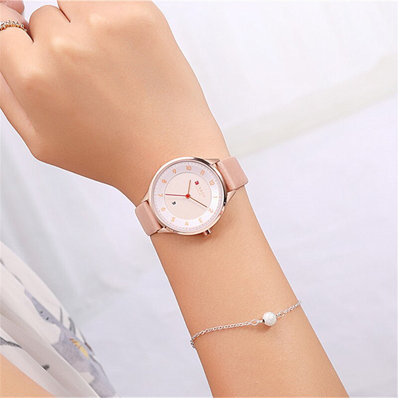 YSYH Date Quartz Women's Watch Ultra Thin Leather Ladies Dress Wristwatch Simple Digital Female Clock Reloj Mujer