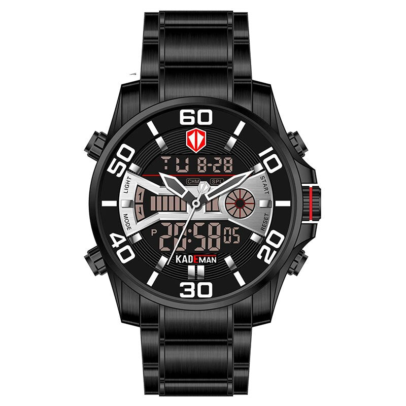 YSYH Men Army Sport Watches Male Military Stainless Quartz Clock Top Brand Mens LED Analog Digital Watch Relogio Masculino