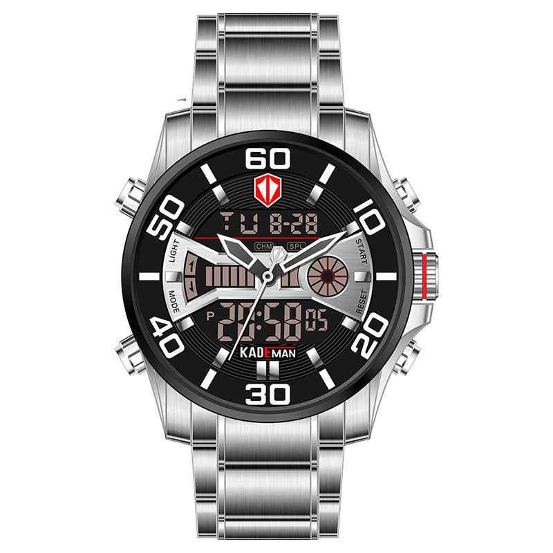 YSYH Men Army Sport Watches Male Military Stainless Quartz Clock Top Brand Mens LED Analog Digital Watch Relogio Masculino