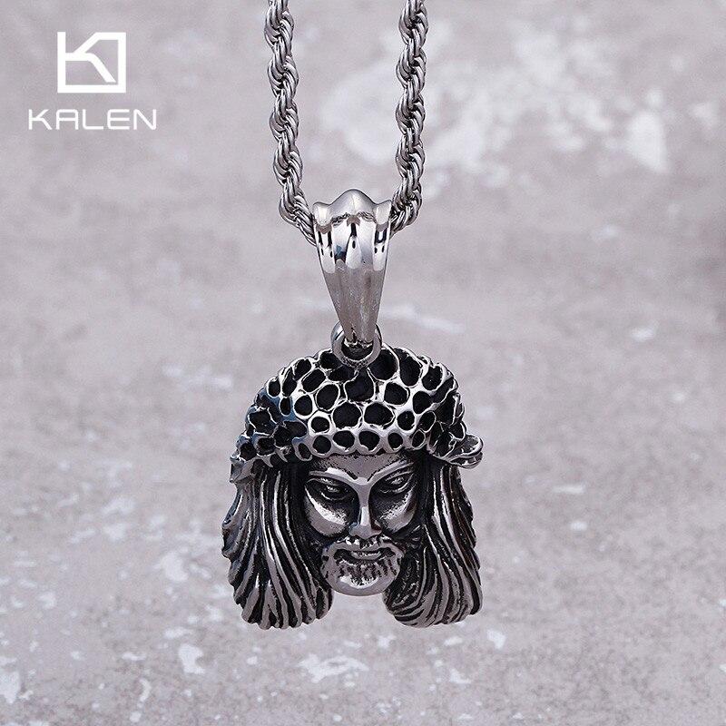 Punk Captain Jack Pendant Necklaces For Men Stainless Steel Figure Pirate Skull Necklace Chain Jewelry-Necklace Pendant-Rossny