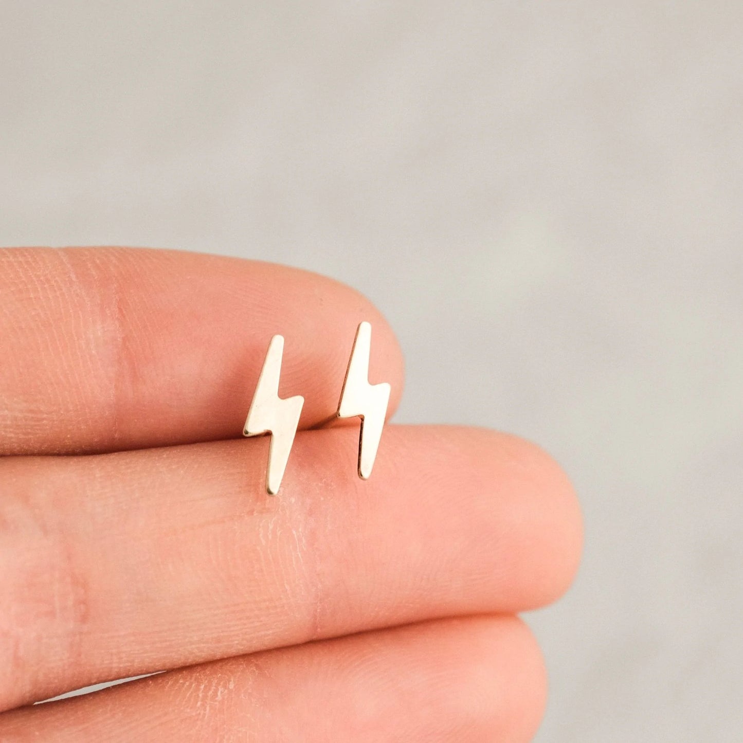 Lightning Bolt Stud Earrings