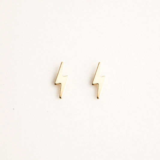 Lightning Bolt Stud Earrings