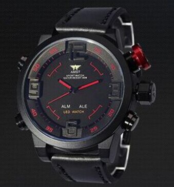YSYH Men's G Style shock Watch  LED Display Military Watch Men Double Display Watch 5Bars Waterproof Quartz Clock