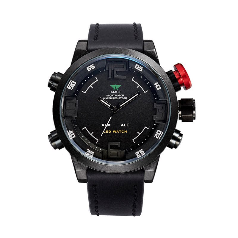 YSYH Men's G Style shock Watch  LED Display Military Watch Men Double Display Watch 5Bars Waterproof Quartz Clock