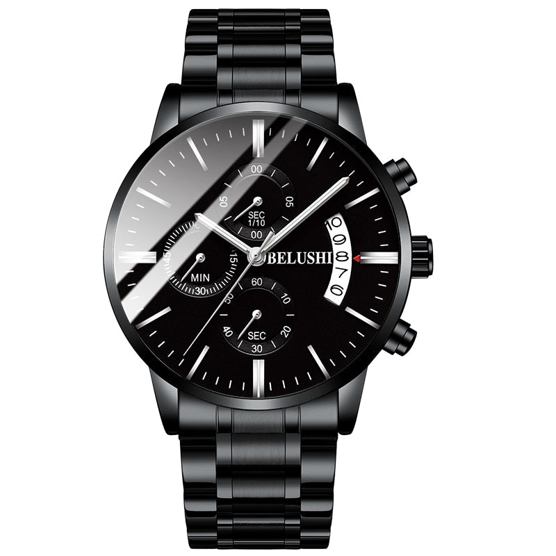 Men's watch luxury brand BELUSHI high-end man business casual watches male waterproof sports quartz wristwatch relogio masculino