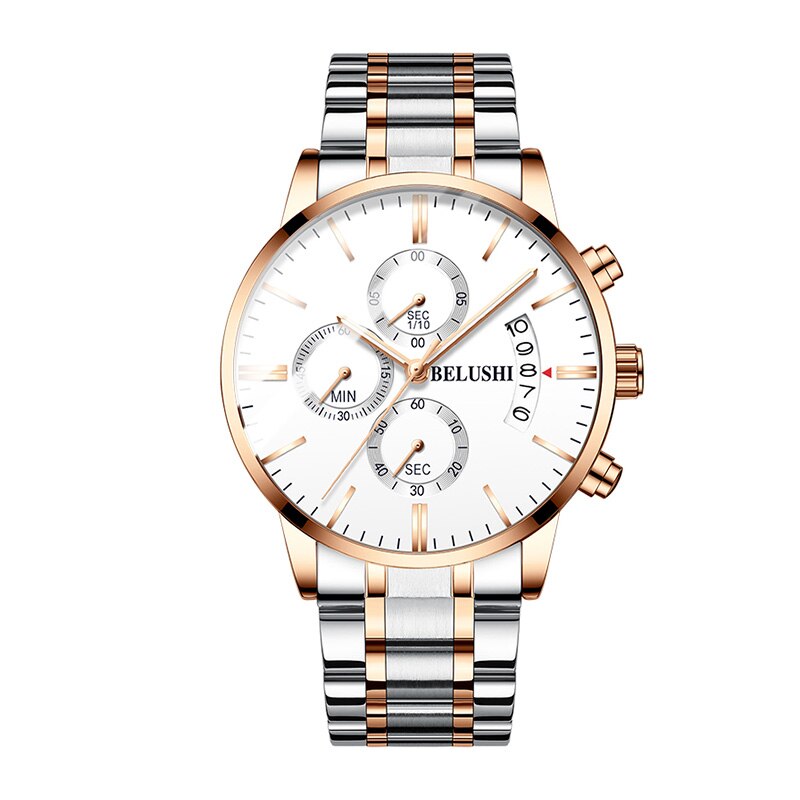 Men's watch luxury brand BELUSHI high-end man business casual watches male waterproof sports quartz wristwatch relogio masculino