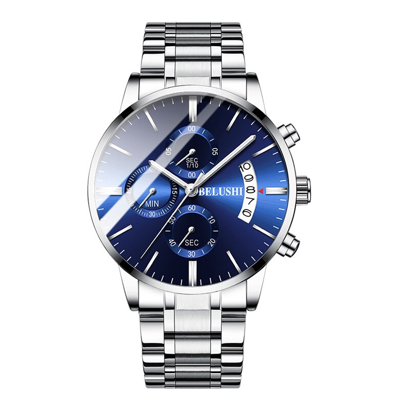 Men's watch luxury brand BELUSHI high-end man business casual watches male waterproof sports quartz wristwatch relogio masculino