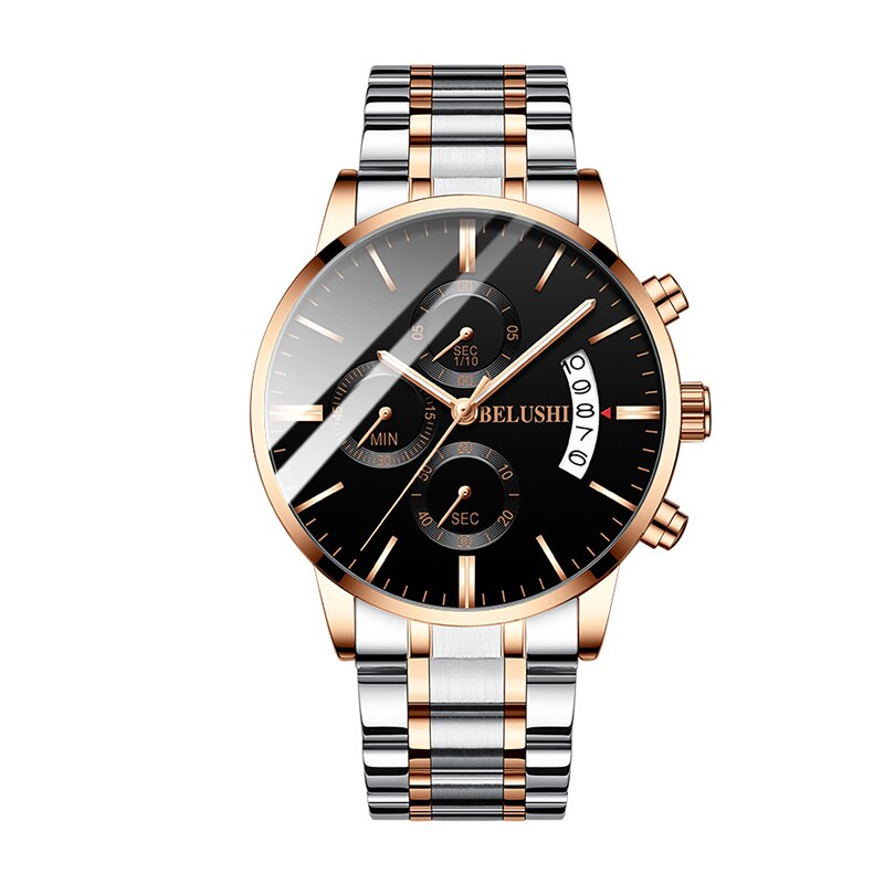 Men's watch luxury brand BELUSHI high-end man business casual watches male waterproof sports quartz wristwatch relogio masculino