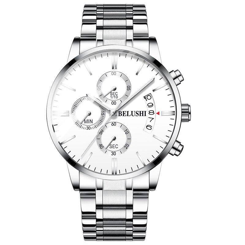 Men's watch luxury brand BELUSHI high-end man business casual watches male waterproof sports quartz wristwatch relogio masculino