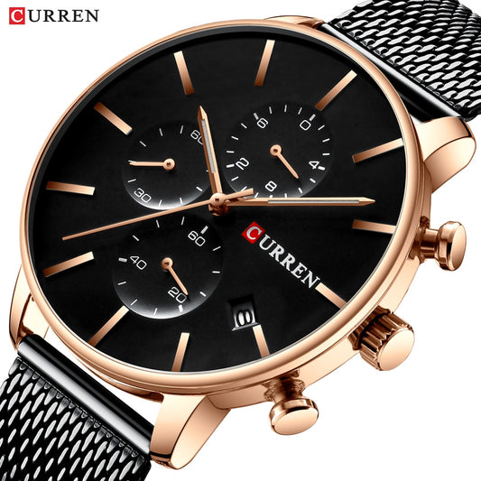 Mens Watches YSYH  Quartz Wristwatch for Men Classic Chronograph Clock Casual Sport  Watch Waterproof  Homem