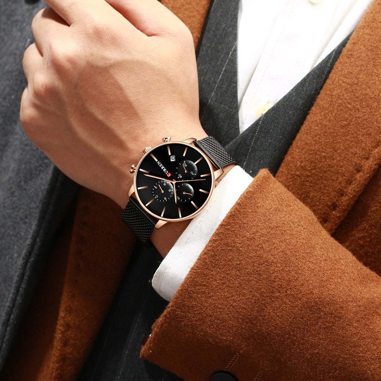 Mens Watches YSYH  Quartz Wristwatch for Men Classic Chronograph Clock Casual Sport  Watch Waterproof  Homem