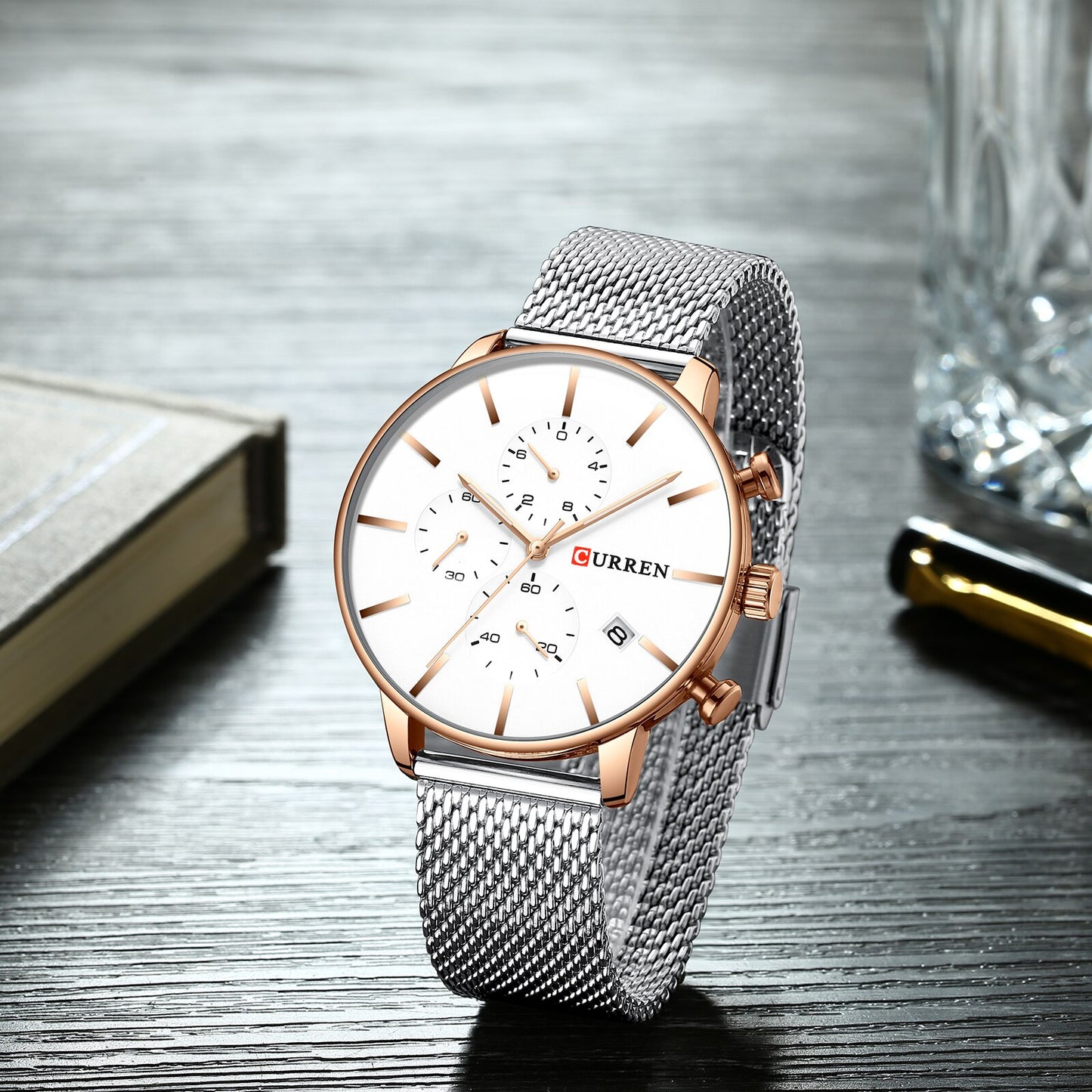 Mens Watches YSYH  Quartz Wristwatch for Men Classic Chronograph Clock Casual Sport  Watch Waterproof  Homem